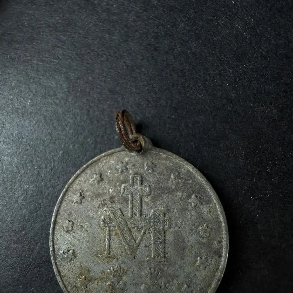 1830 antique Medal O Mary Conceived Without Sin pray for us who have recourse